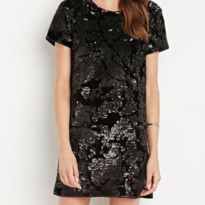 Forever 21 Velvet and Sequin Dress, M